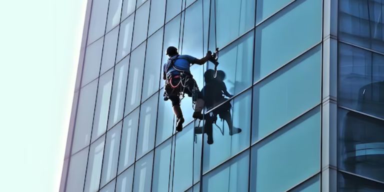 Hight-rise Window Cleaning in commercial space