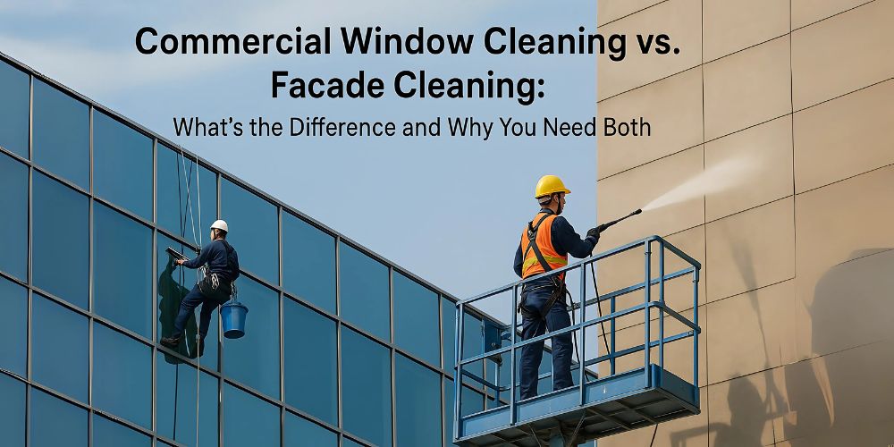 Read more about the article Commercial Window Cleaning vs. Facade Cleaning: What’s the Difference and Why You Need Both
